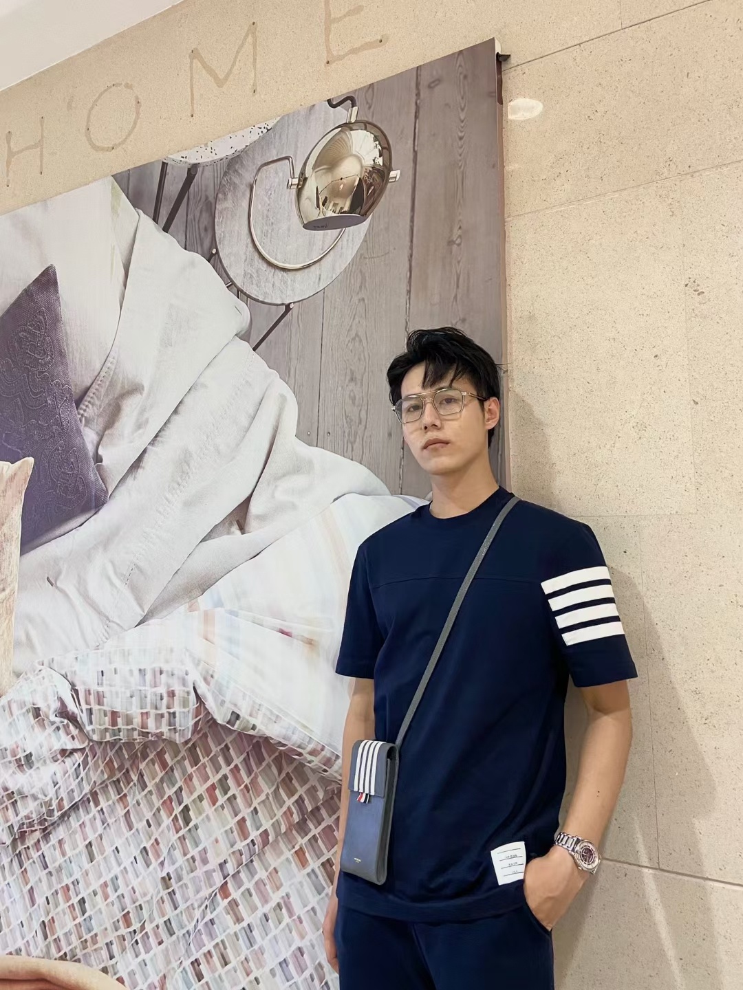  [THOM BROWNE] 톰브라운 사선완장 반팔 티셔츠 MJS152A 06221 415 (3 COLOR)