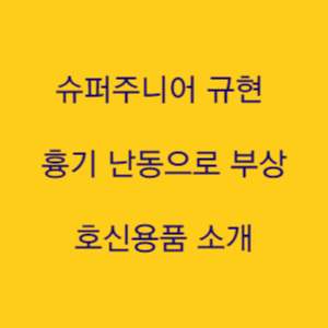  슈퍼주니어 규현 뮤지컬 공연장 흉기 난동으로 부상