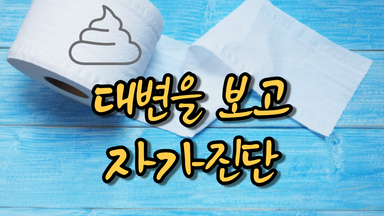  대변을 보고 자가 진단