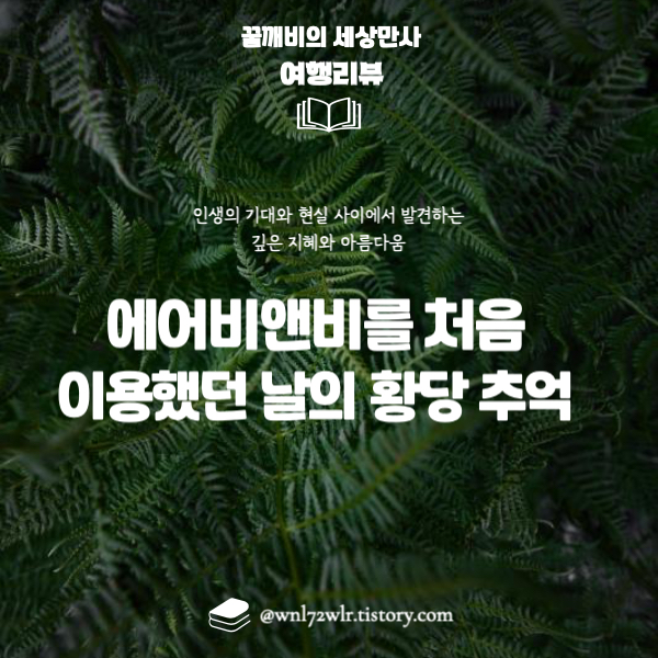 에어비앤비를 처음 이용했던 날의 황당 추억