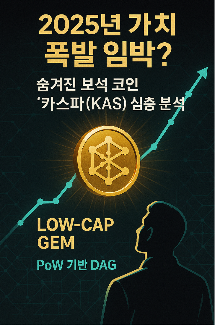 🚀 2025년 가치 폭발 임박? 숨겨진 보석 코인 '카스파(KAS)' 심층 분석!