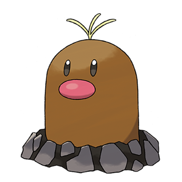  [포켓몬도감]  No. 050 디그다 Diglett #050 Alolan Form