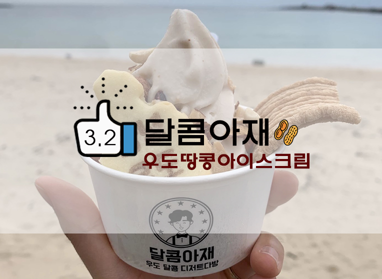  우도 달콤아재 우도 땅콩아이스크림/한라봉 아이스크림