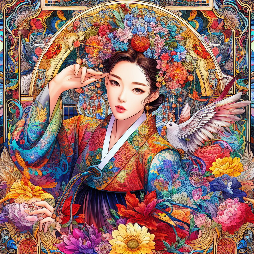 Korean traditional dress HANBOK 02