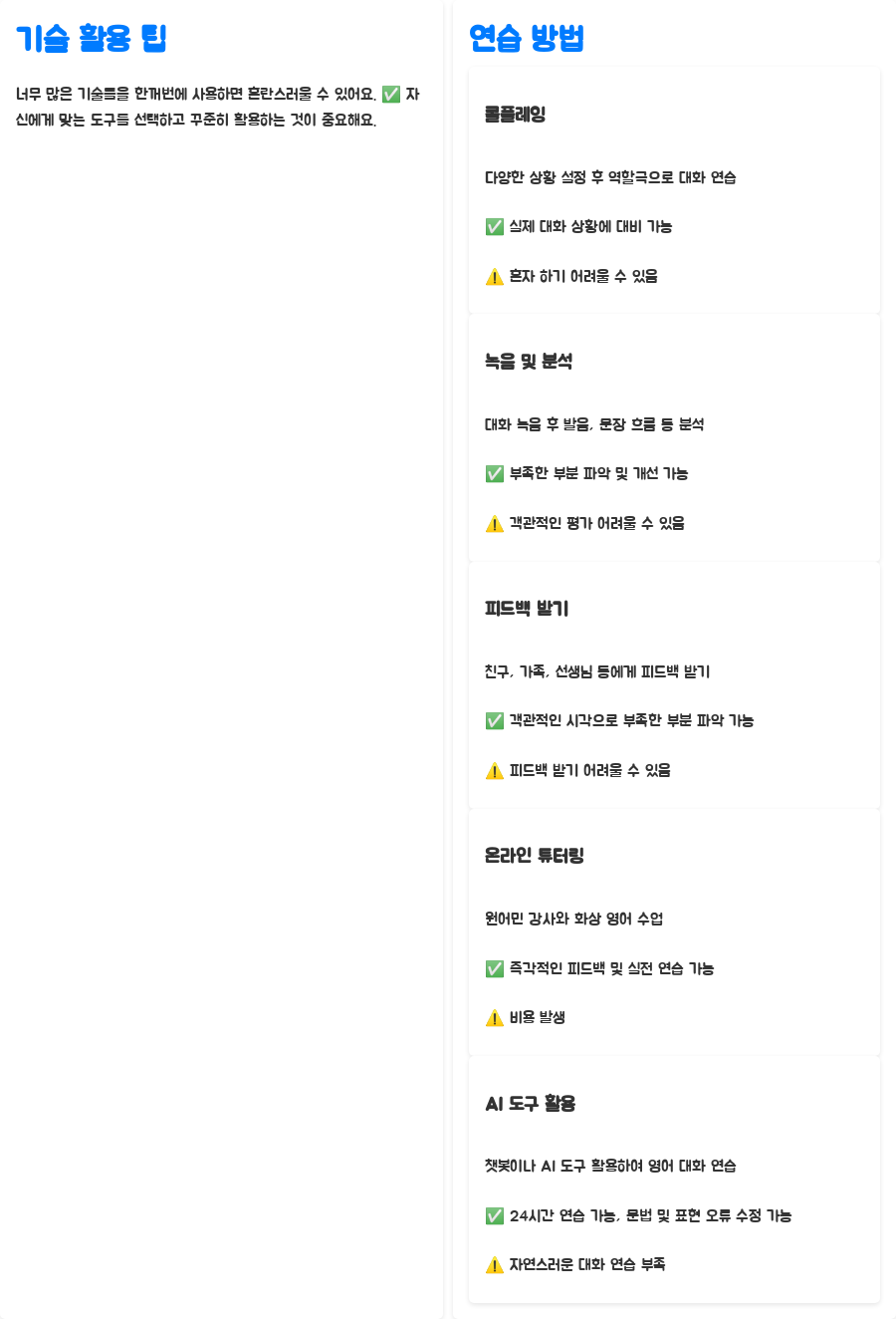 영어강의: 자신감 넘치는 대화 쓰기 비법 공개! - 기술 활용: 영어 대화 실력 업그레이드! - 기술 활용의 팁: 나에게 맞는 도구 찾기! 영어강의: 자신감 넘치는 대화 쓰기 비법 공개! - 기술 활용: 영어 대화 실력 업그레이드! - 기술 활용의 팁: 나에게 맞는 도구 찾기!