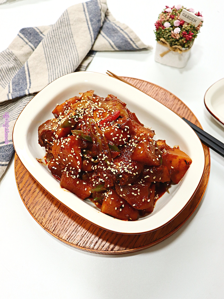 만드는법 집에서 술안주 베스트 코다리조림 만드는법 명태코다리찜 코다리무조림 26