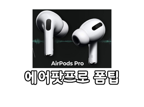  에어팟프로 전용 폼팁