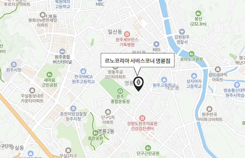 명륜점 지도사진