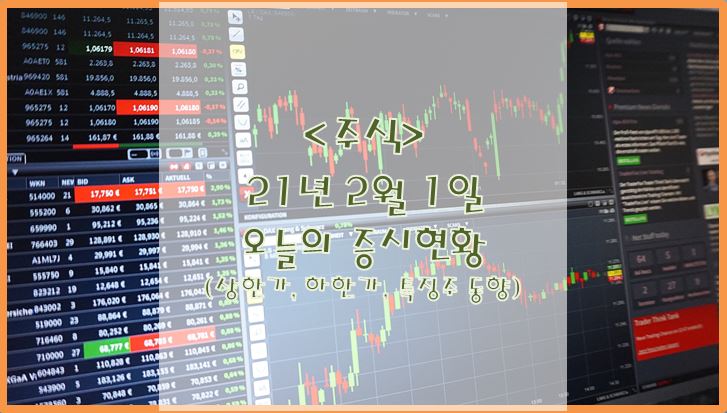  [주식](2월1일) 오늘의 증시현황(상한가, 하한가, 특징주)