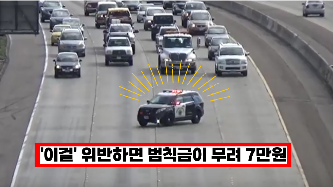  '이럴때 앞차 추월하면 범칙금 7만원' 운전자라면 꼭 알아야하는 '이것'