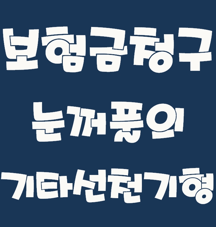  (보험금 청구) 눈꺼풀의 기타 선천기형 "질병코드 : Q10.3"