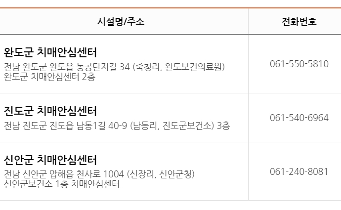 전남 치매안심센터 현황 3