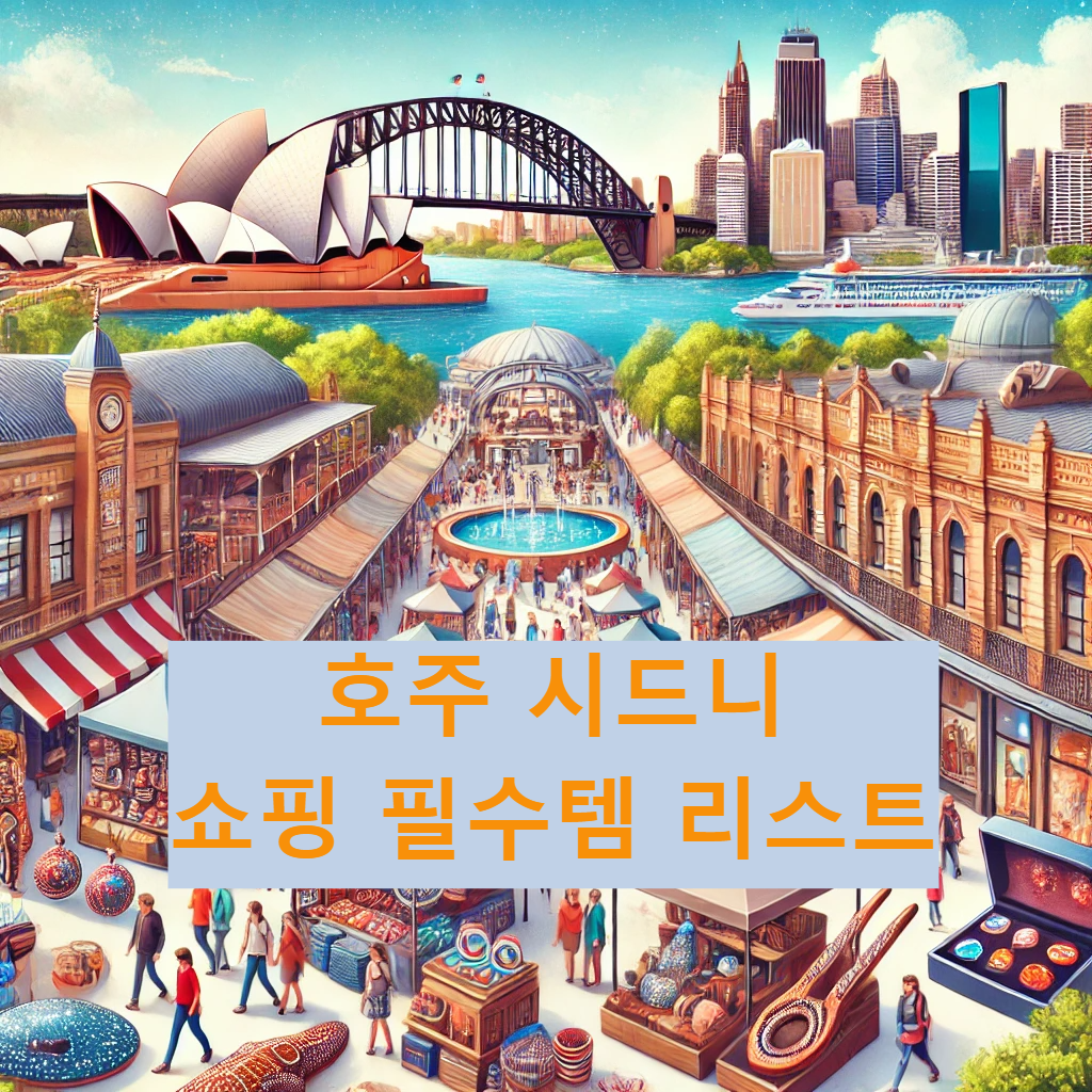 호주 시드니 쇼핑 필수템 리스트