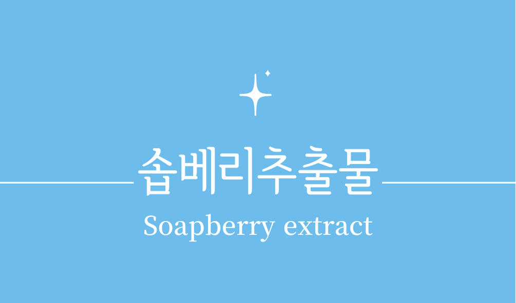 '솝베리추출물(Soapberry extract)'