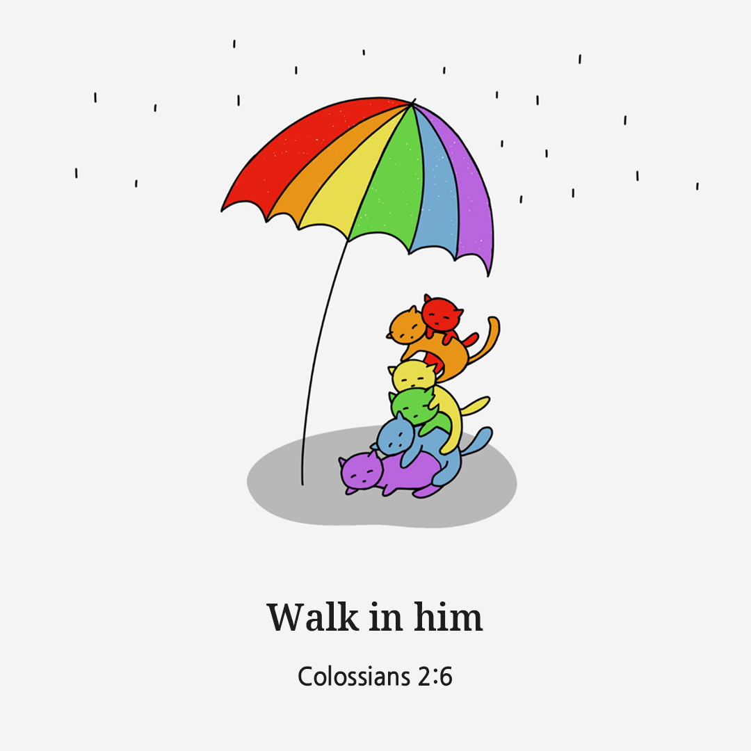 Walk in him (Colossians 2:6)