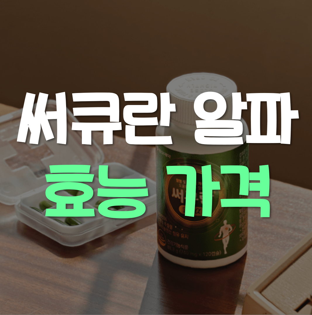  써큐란 알파 효능 가격