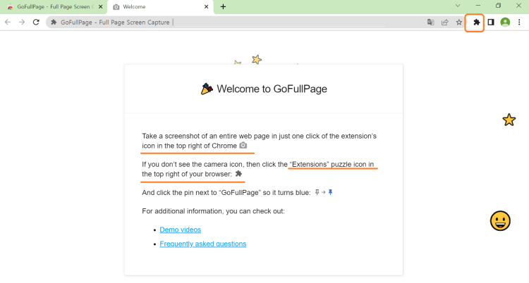 GoFullPage설치방법