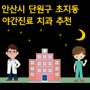 안산시 단원구 초지동 치과 야간진료 병원 추천