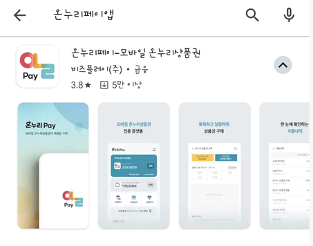 온누리상품권의 종류