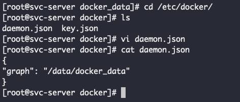 2.3 도커(Docker) 저장소 위치 설정