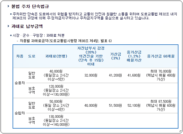 과태료 납부금액