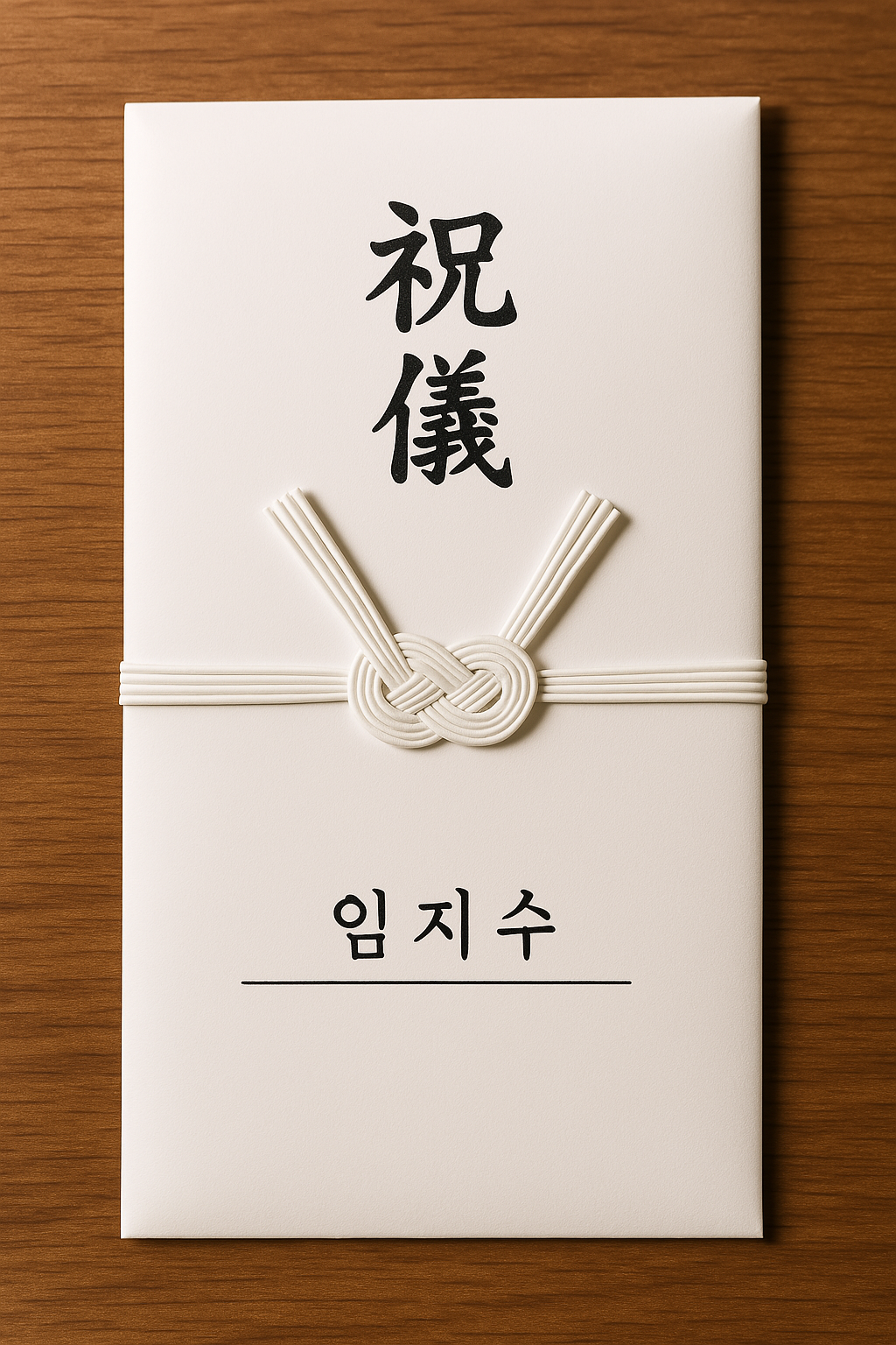 축의금봉투 작성 방법