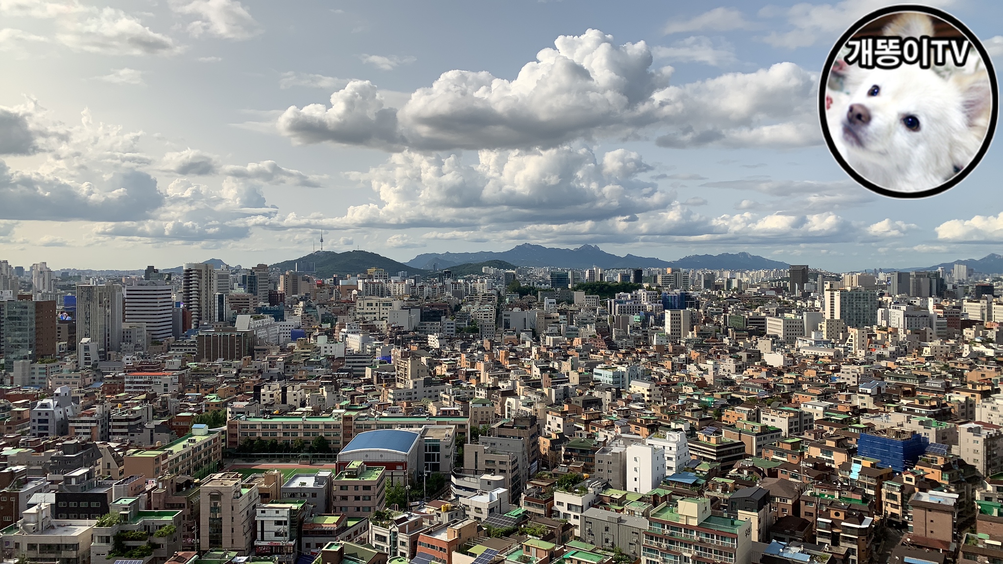  거평타운오피스텔 뷰 Korea Seoul Apartment | 무궁화공원, 9호선 지하철 환기구 | 논현동