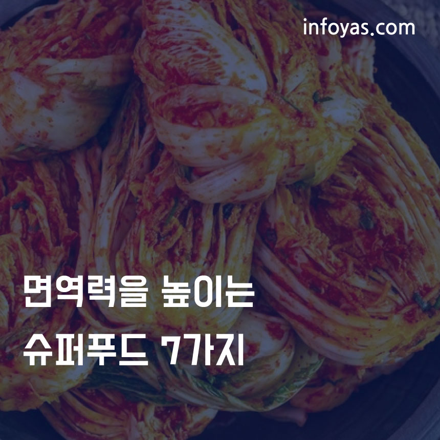  면역력을 높이는 슈퍼푸드 7가지 정리