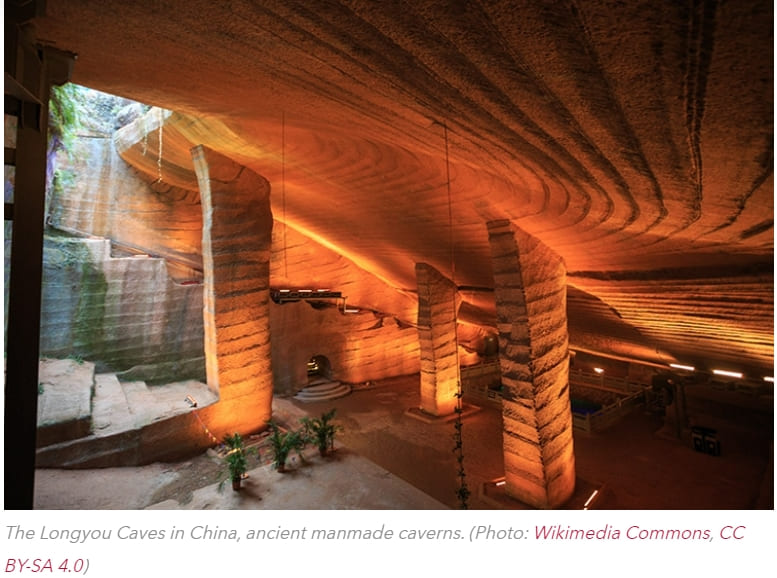  들어본 적 없는 2천년 전 고대 중국 동굴 VIDEO: Longyou Caves: The Ancient Chinese Caves You’ve Never Heard Of