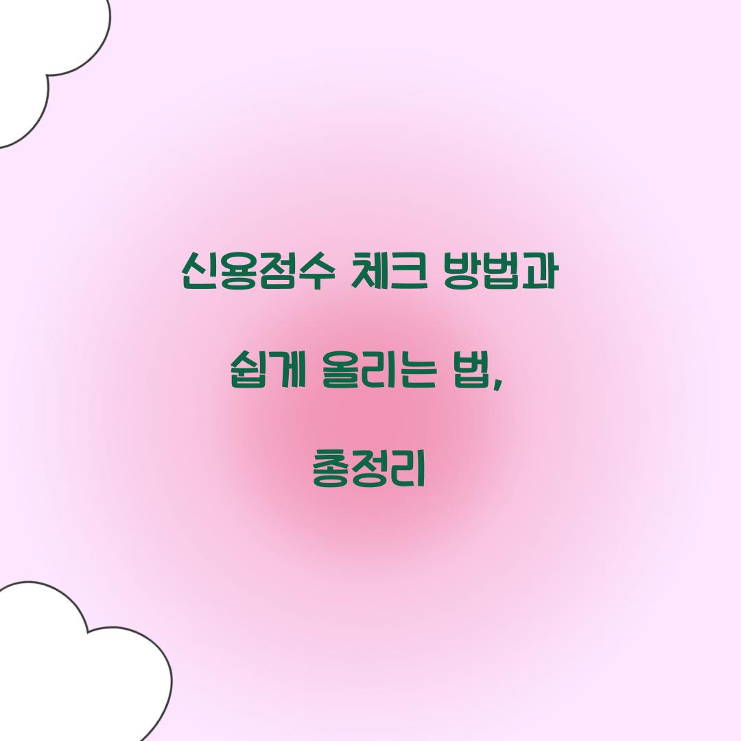 신용점수 체크