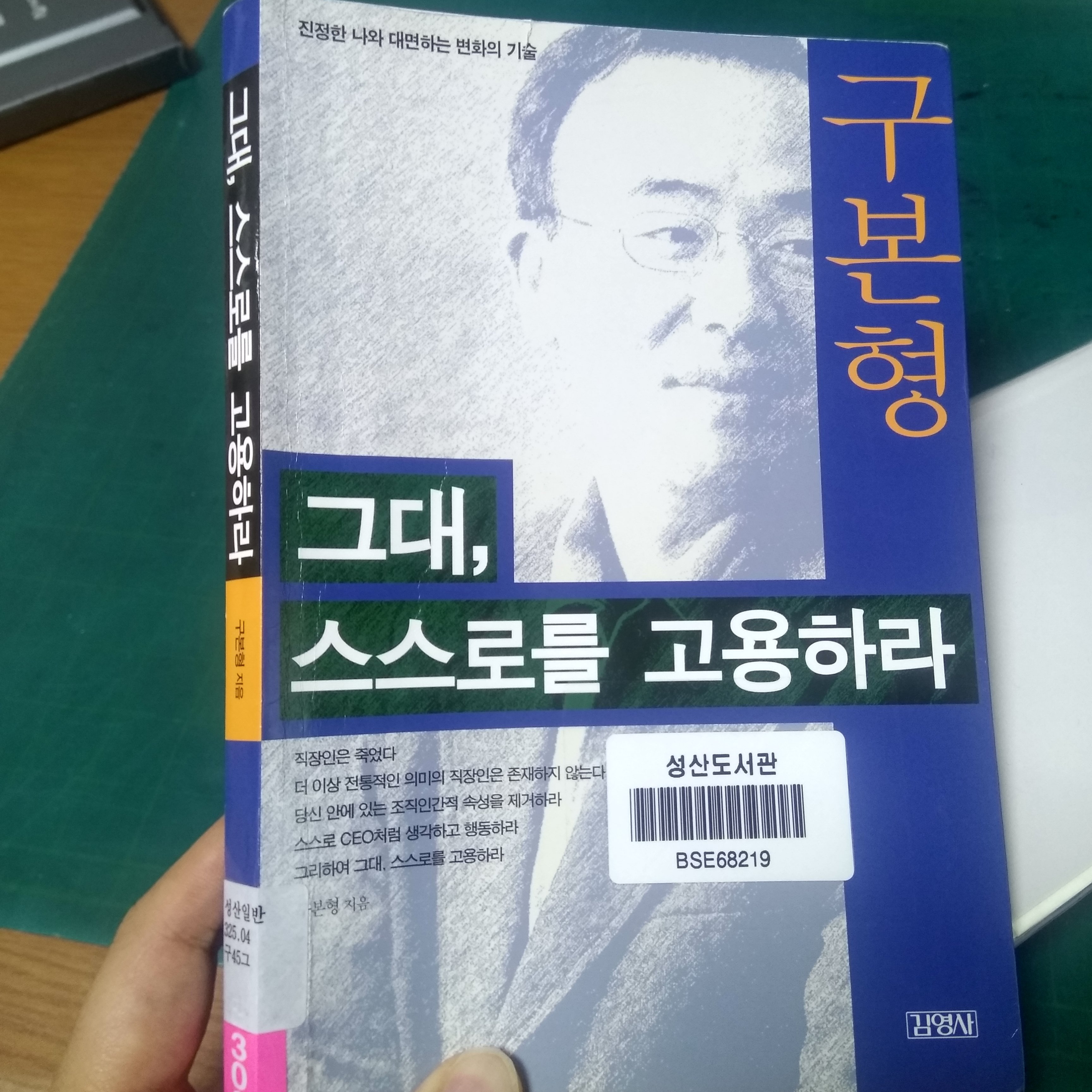  그대 스스로를 고용하라 국내 1인기업가의 시작 변화경영사상가 구본형 선생님을 그리며