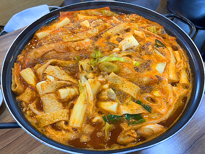 끓고 있는 즉석떡볶이