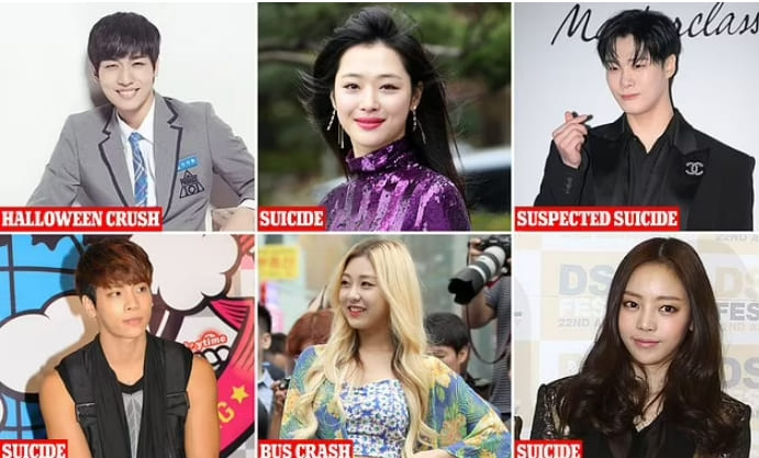  한국 연예인들의 높은 자살율...왜 VIDEO: Inside the deadly world of K-Pop: As Moonbin becomes latest to die...