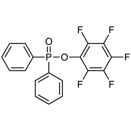 Pentafluorophenyl Diphenylphosphinate 구조식