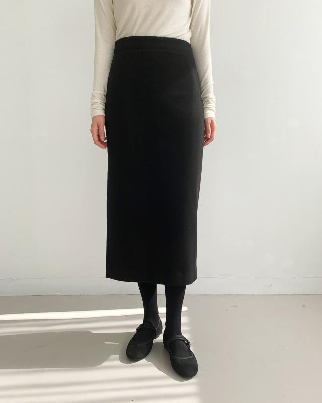 로라 모직스커트 H라인 겨울롱치마
