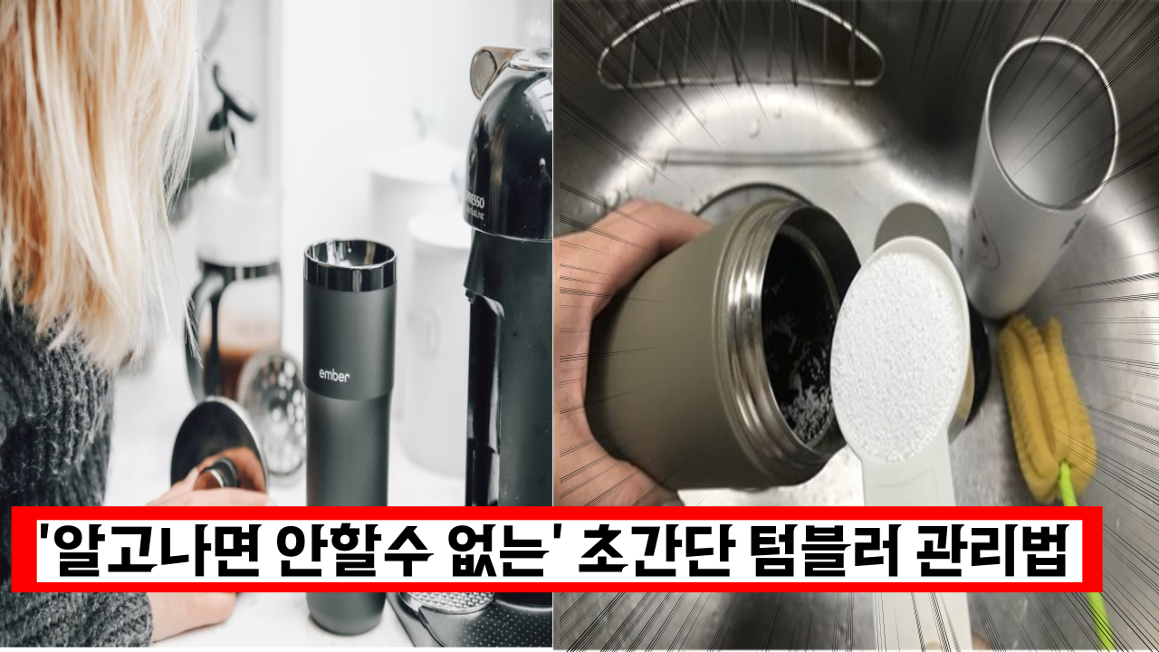  '2시간 방치해도 세균이 3만마리? '알고나면 안할수 없는' 초간단 텀블러 관리법