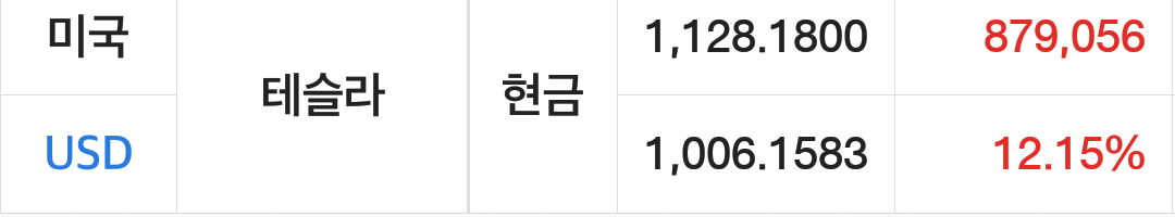 크하하허헣허하 테슬라 주가