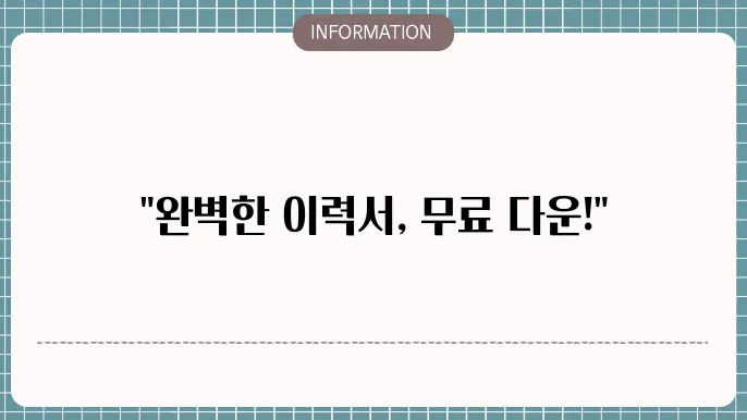 전자 이력서의 다양성