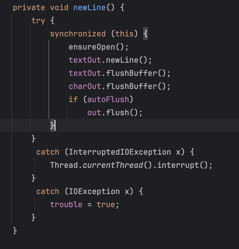 System.out.println 메소드는 현업에서 절대 쓰지 말아야 하는 이유