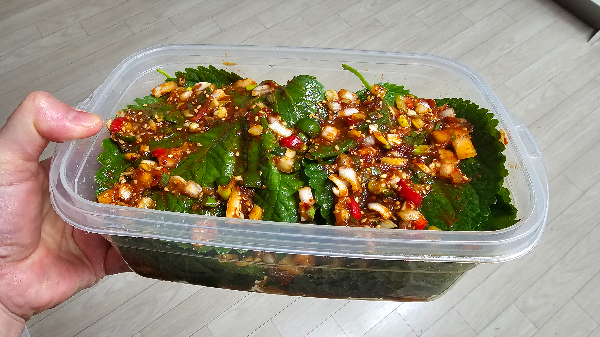 일주일 밑반찬 양념깻잎장