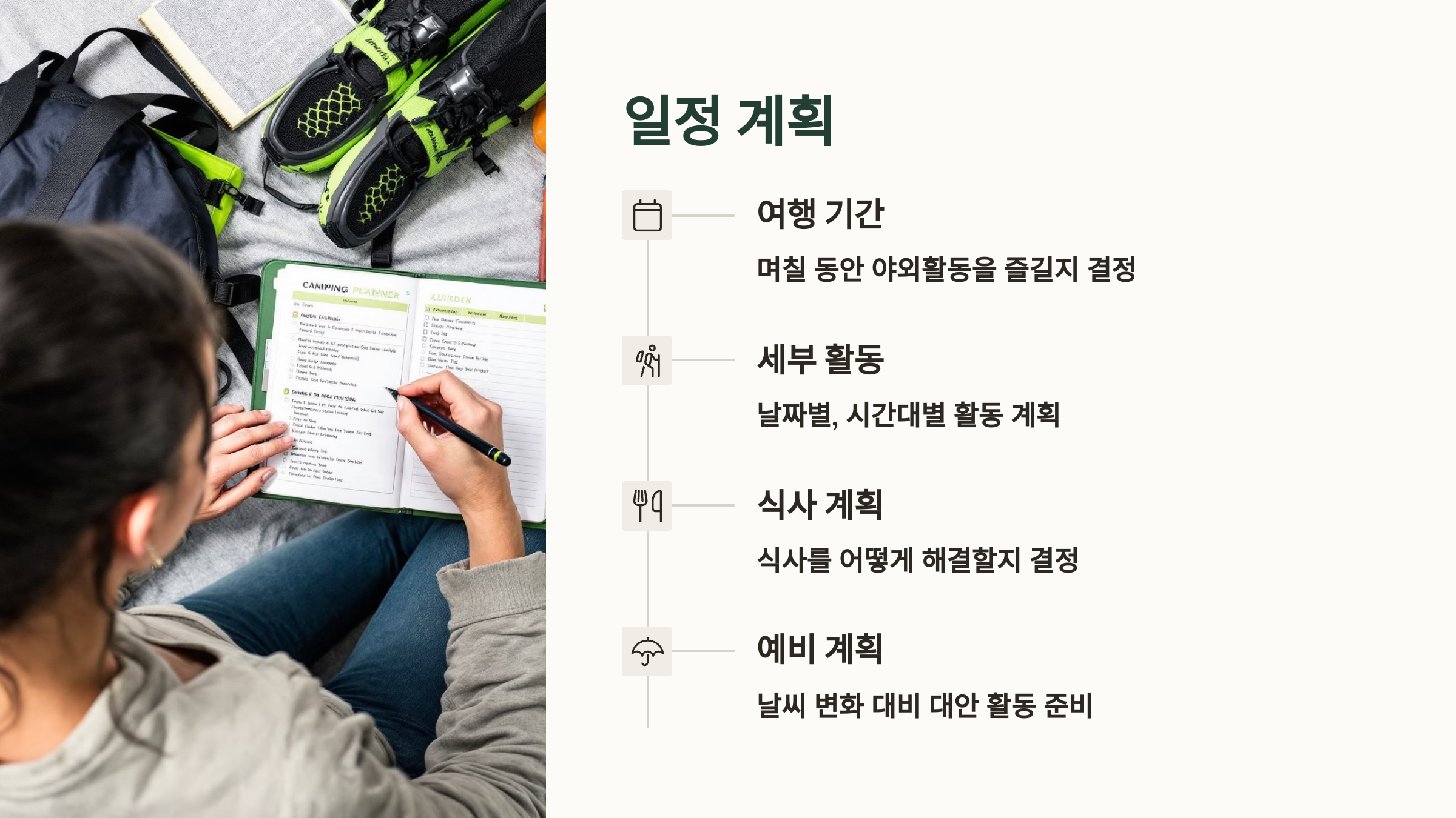 3.일정 계획: 언제, 무엇을 할까요? 🗓️⏰