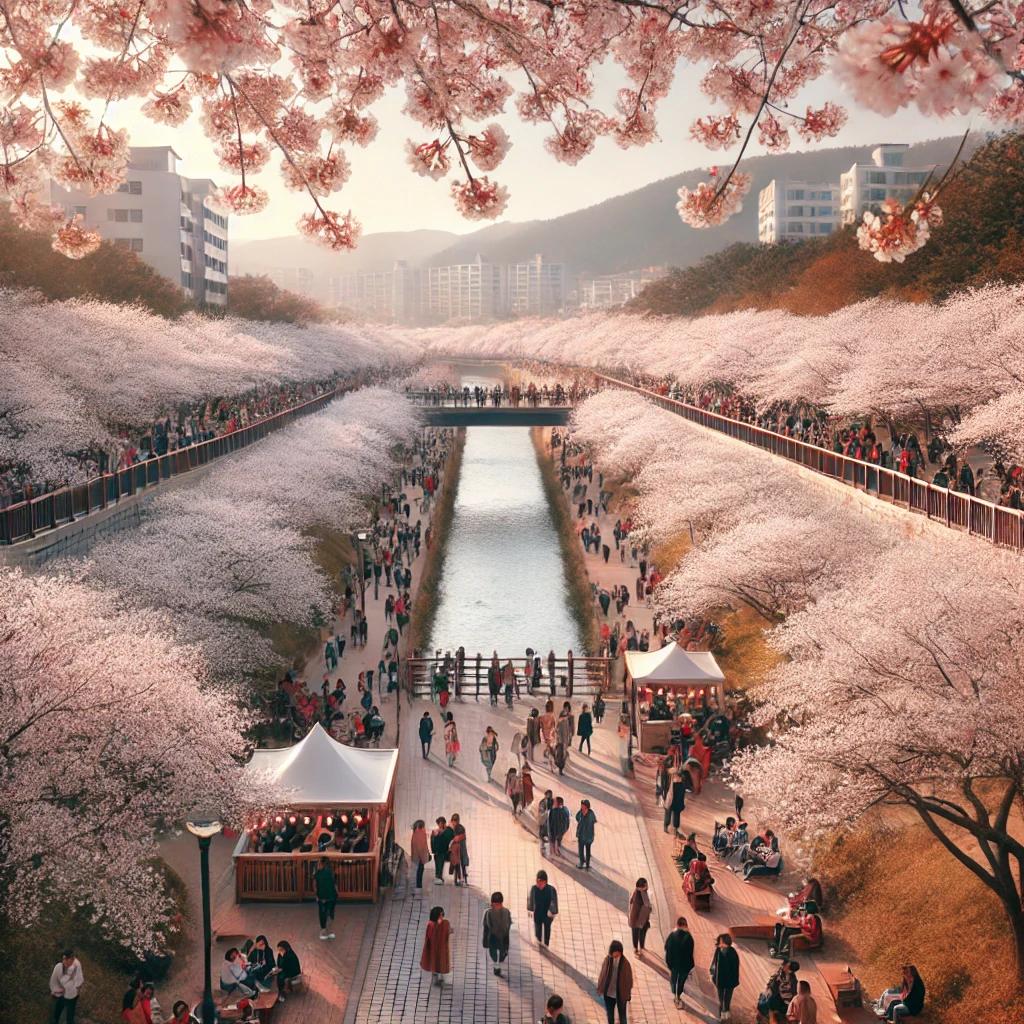 부산 벚꽃축제 온천천