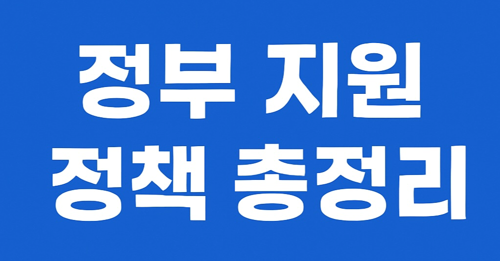 2025년 정부지원 정책 요약 그래픽 썸네일