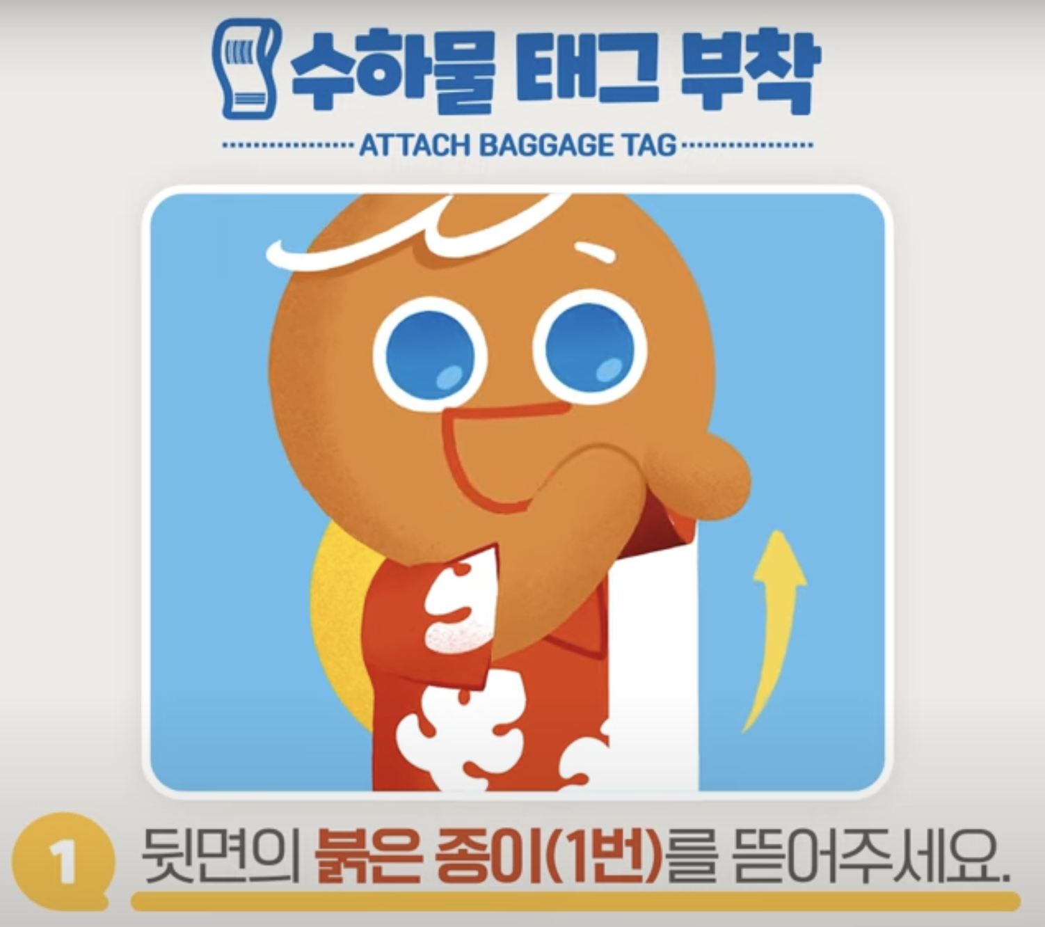 티웨이항공 셀프백드랍 이용 방법 4 수하물 태그 부착 방법1