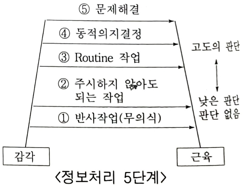  정보처리 Channel 및 의식수준 5단계