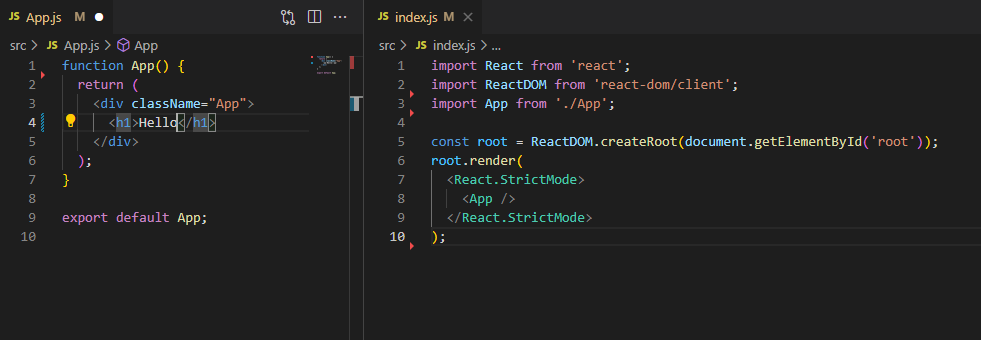 React 프로젝트 초기화 소스