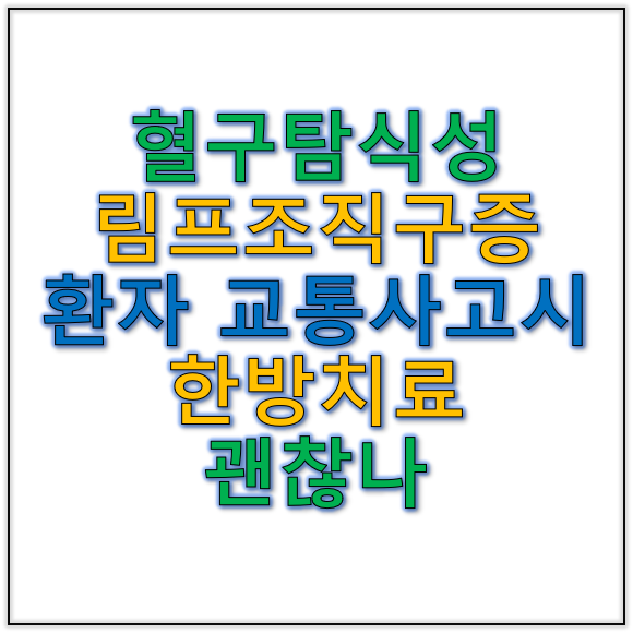 혈구탐식성림프조직구증 환자 교통사고입원 시 한방치료 괜찮을까