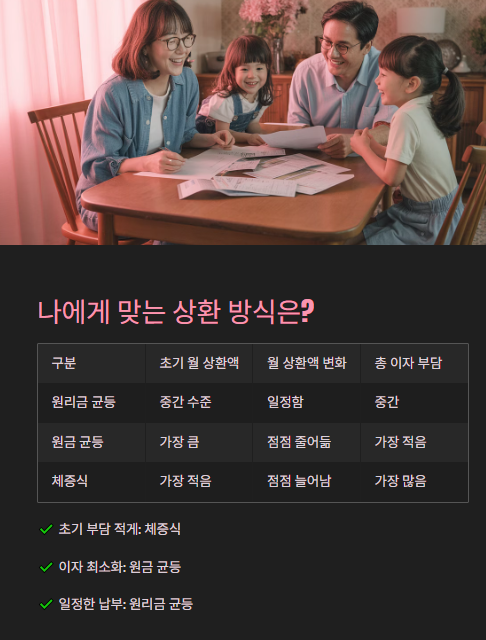 나에게 맞는 상환 방식은