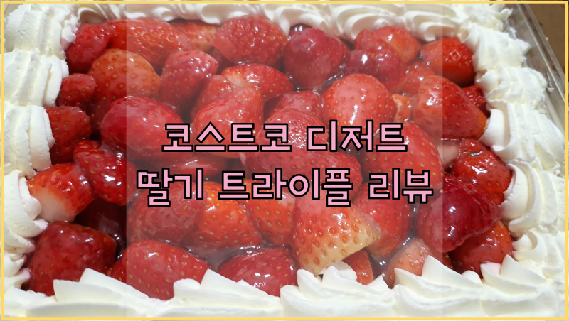  코스트코 딸기 트라이플, 기분이 좋아지는 달달한 디저트 추천이요!