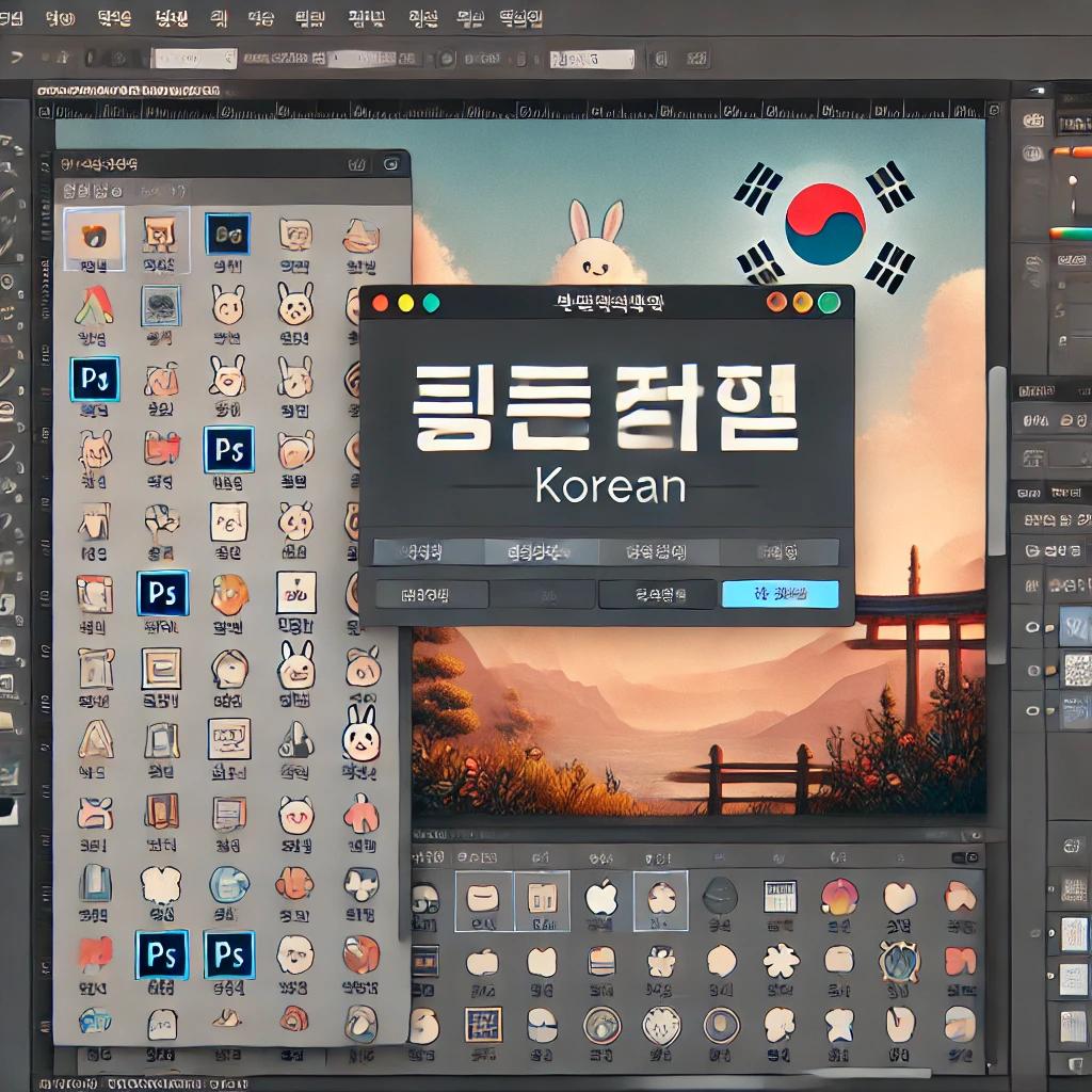 포토샵 한글판으로 바꾸기